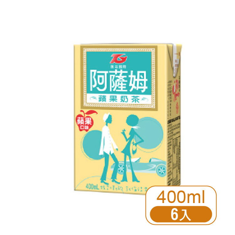 【阿薩姆】蘋果奶茶400ml  (6瓶/入)