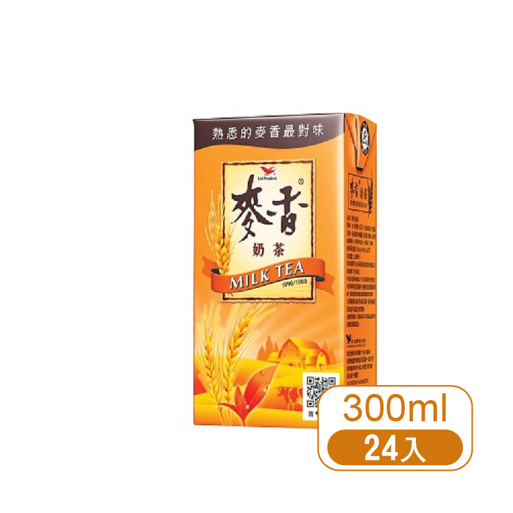 【統一】麥香奶茶300ml (24入/箱裝)