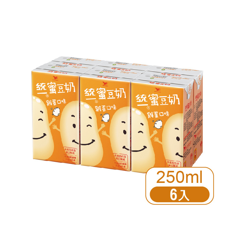 【統一】雞蛋蜜豆奶 6入