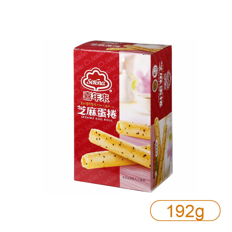【喜年來】芝麻蛋捲經濟組合192g