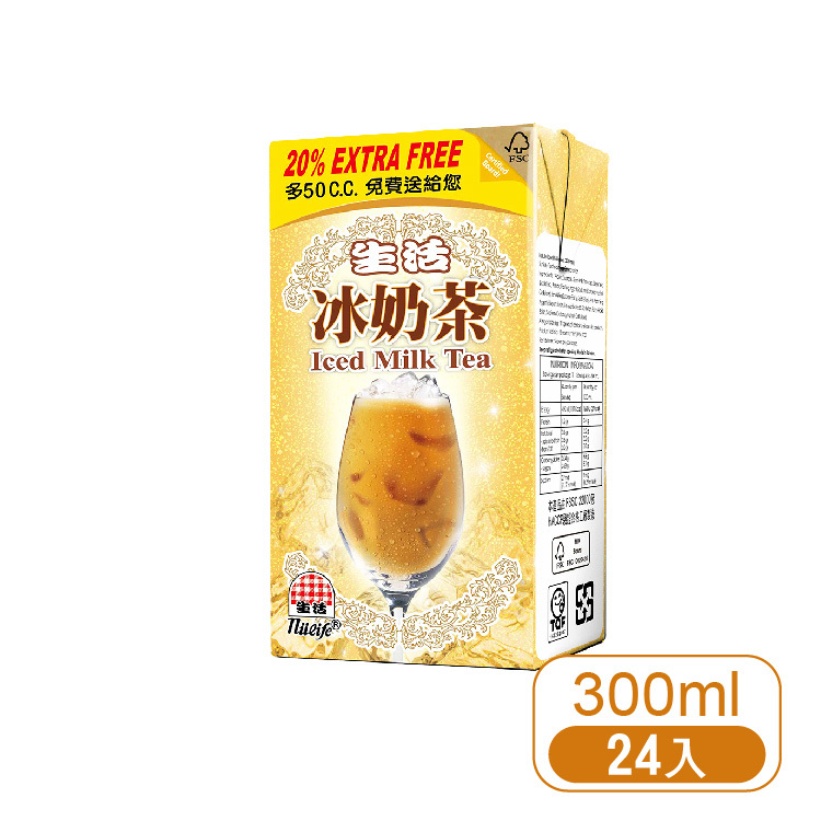 【生活】冰奶茶300ml  (24入/箱)