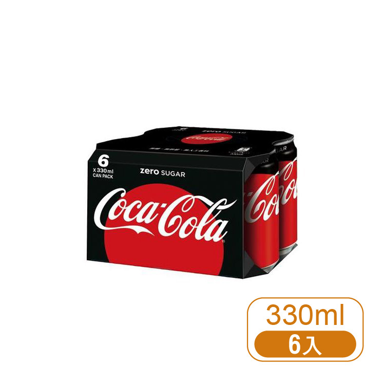 【可口可樂】zero 330ml-6入