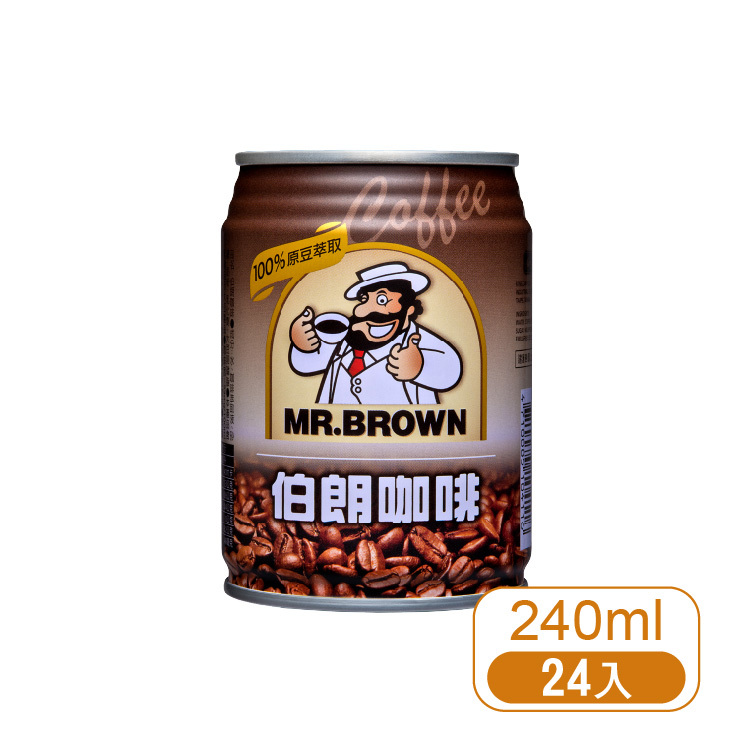 【金車】伯朗咖啡240ml(24罐/箱)