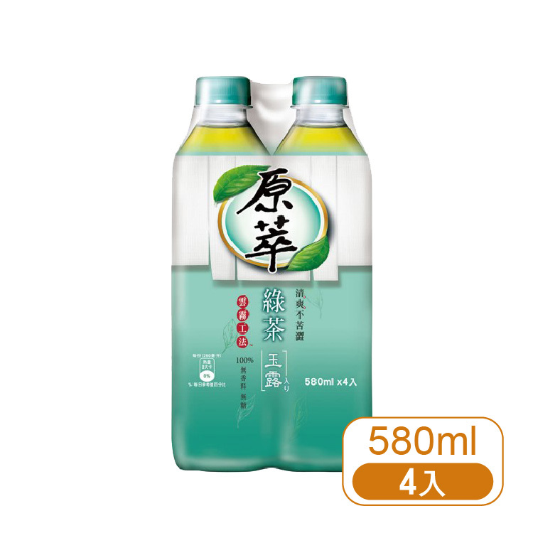 【原萃】玉露綠茶580ml-4入