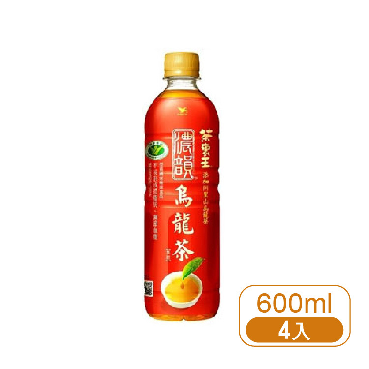 【茶裏王】濃韻無糖烏龍茶600ml (4入)