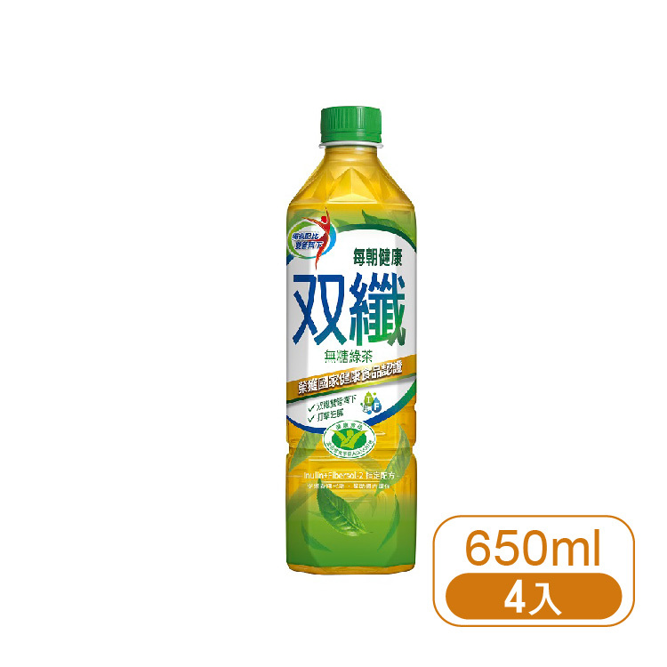 【御茶園】每朝健康雙纖綠茶 650ml-4入