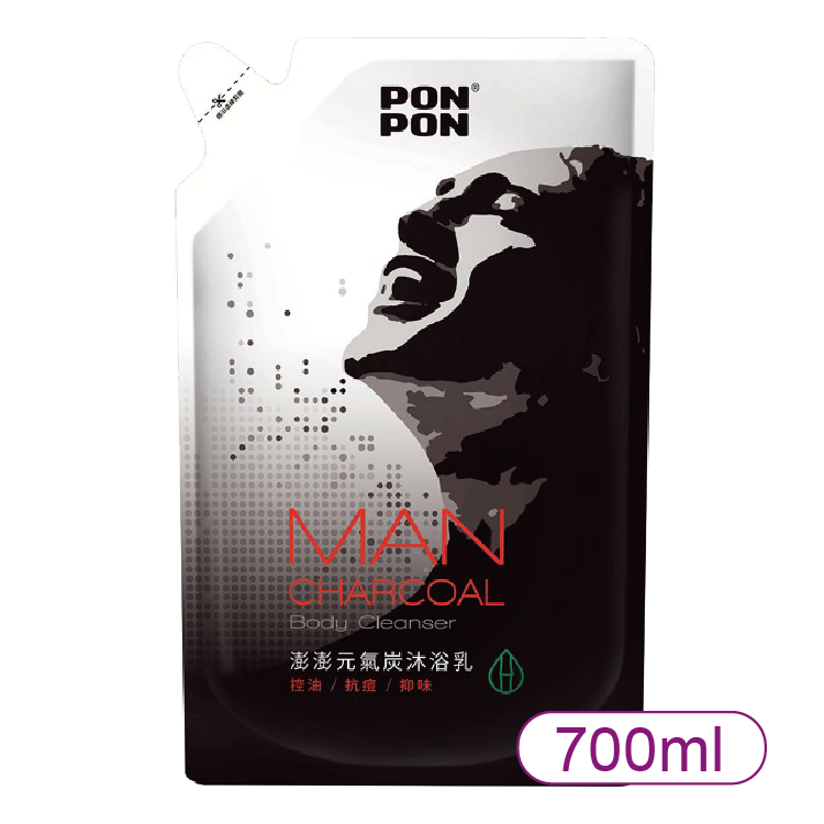 【PONPON】澎澎MAN元氣碳沐浴乳 補充包700ml