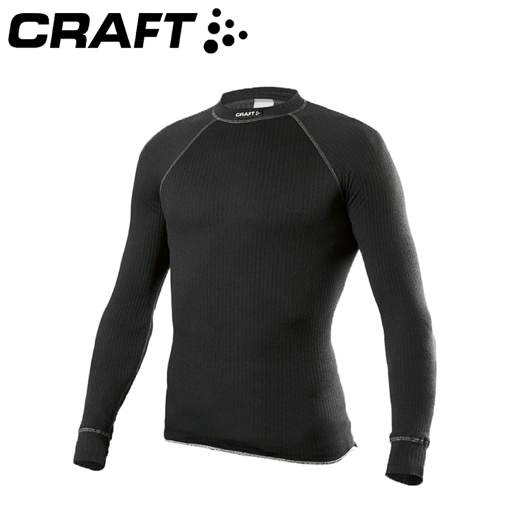 CRAFT 瑞典 194004 ZERO長袖立領衫 男款 (黑) 排汗透氣/貼身/立領/運動/路跑 12R94004