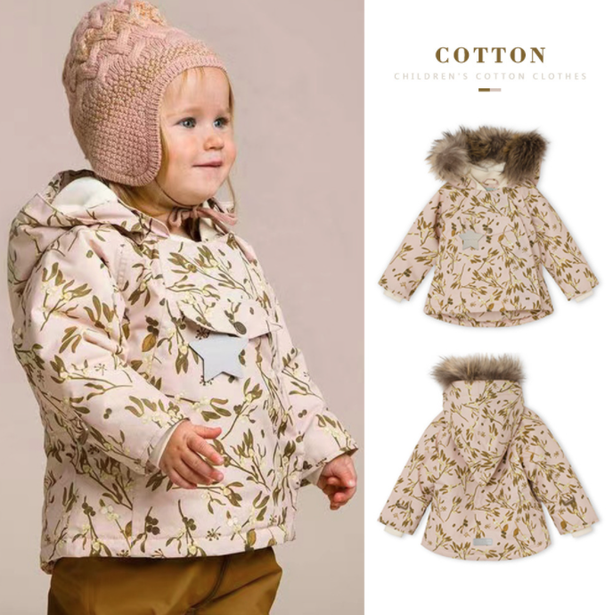 新款twinkle金沙印花羽絨衣