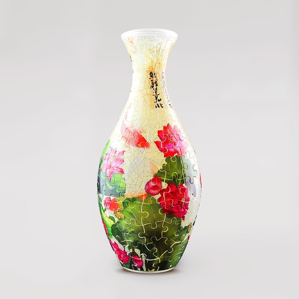 S1024 - 花瓶160片- 鯉魚伴蓮花