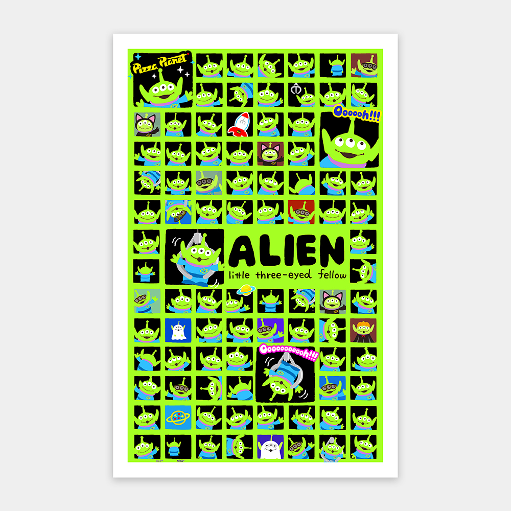 H2376 - 平面1000片- 玩具總動員系列- Alien普普風