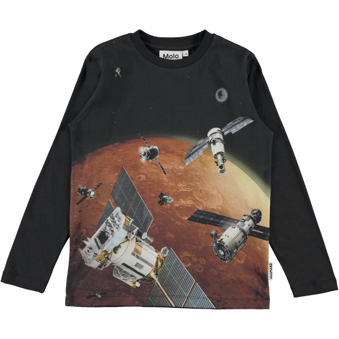 〖 Molo 〗黑色人造衛星上衣