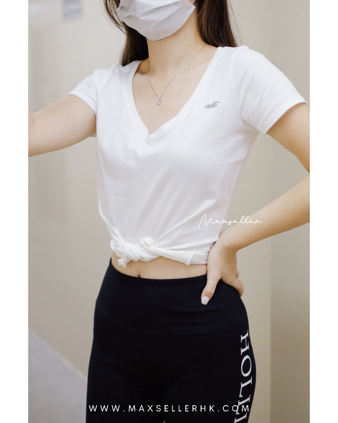 現貨｜Hollister White Classic Logo Tee/ Tshirt