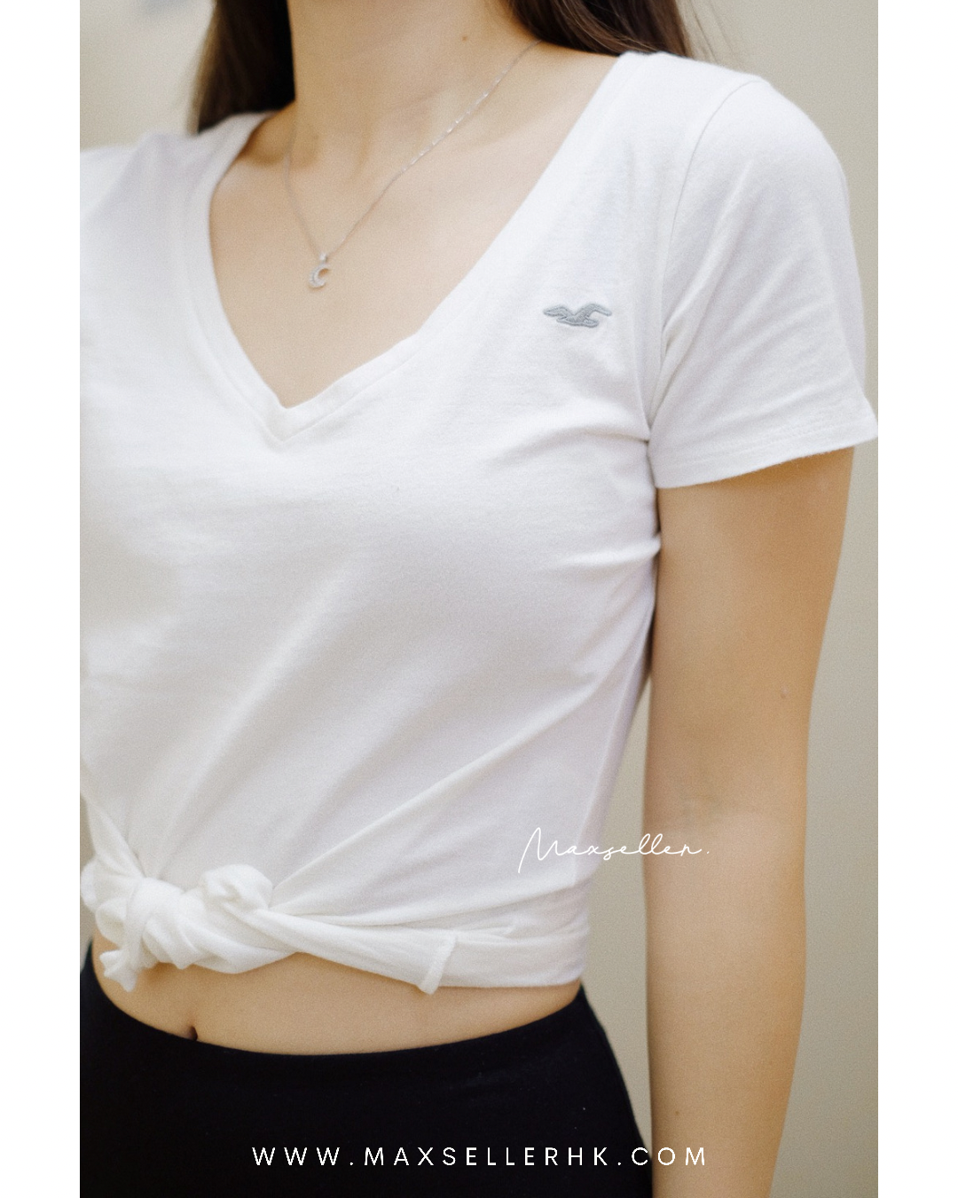 現貨｜Hollister White Classic Logo Tee/ Tshirt