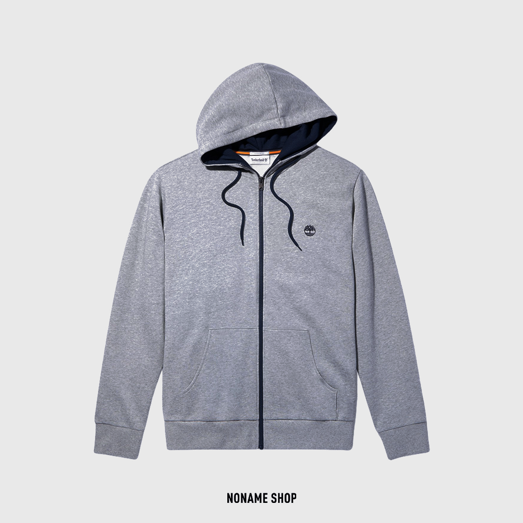 TIMBERLAND LOGO 鋪棉 棉外套 連帽 外套 灰