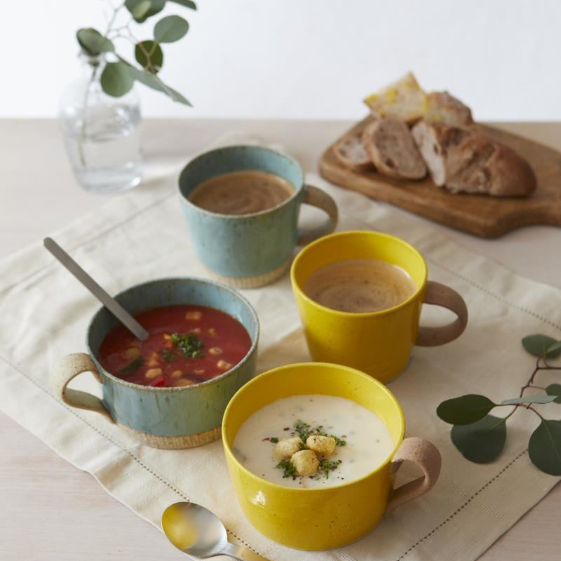 KOYOTOKI Minoyaki Soup Cup-Yellow