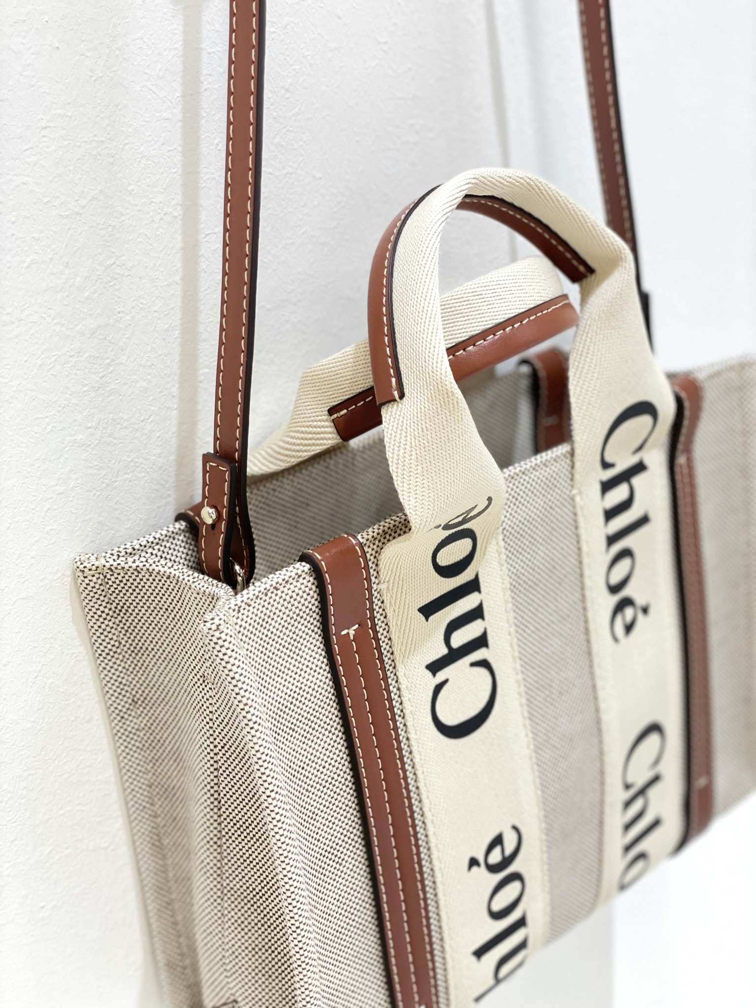 CHLOE Woody Small Tote With Strap
