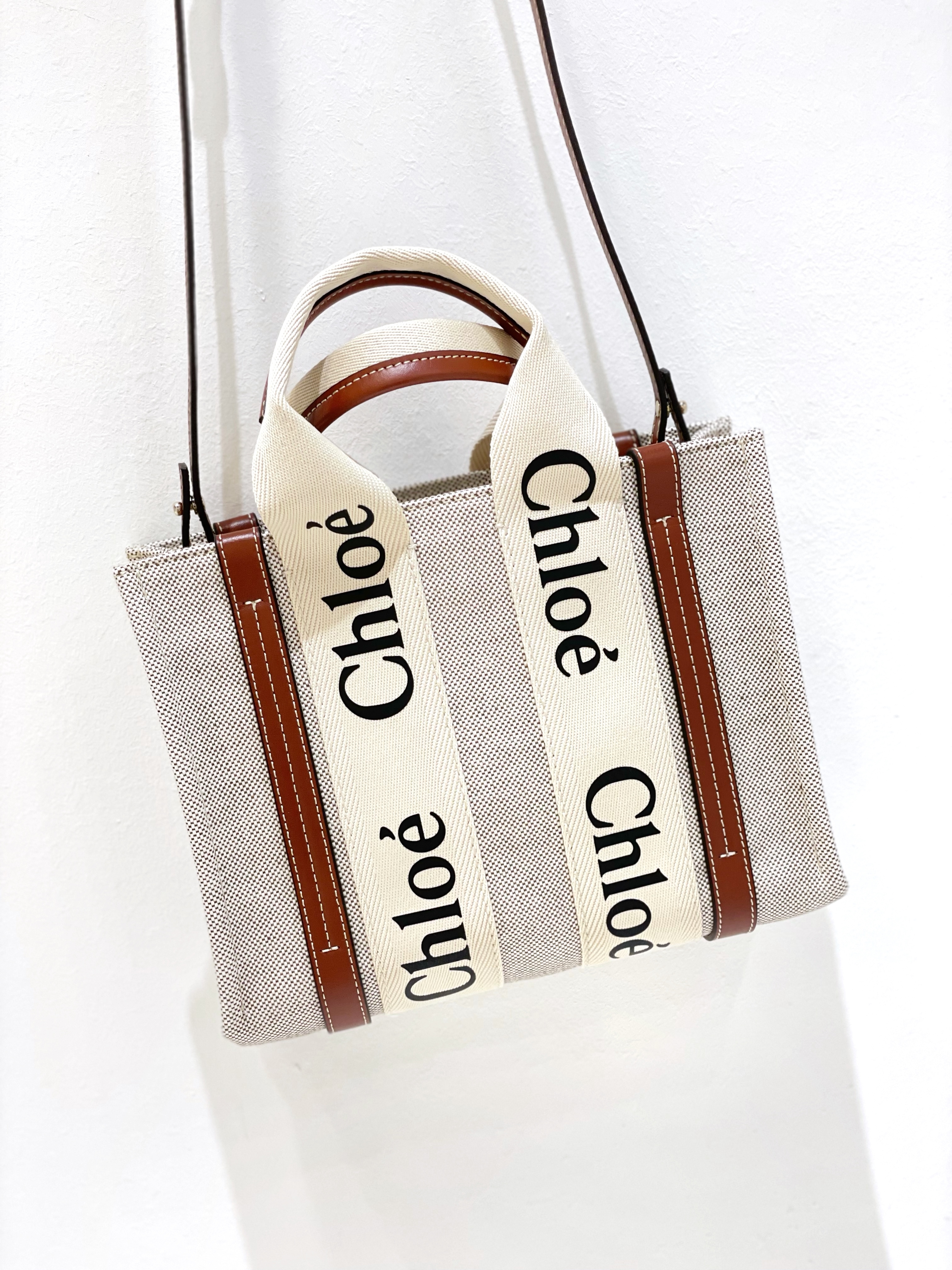 CHLOE Woody Small Tote With Strap