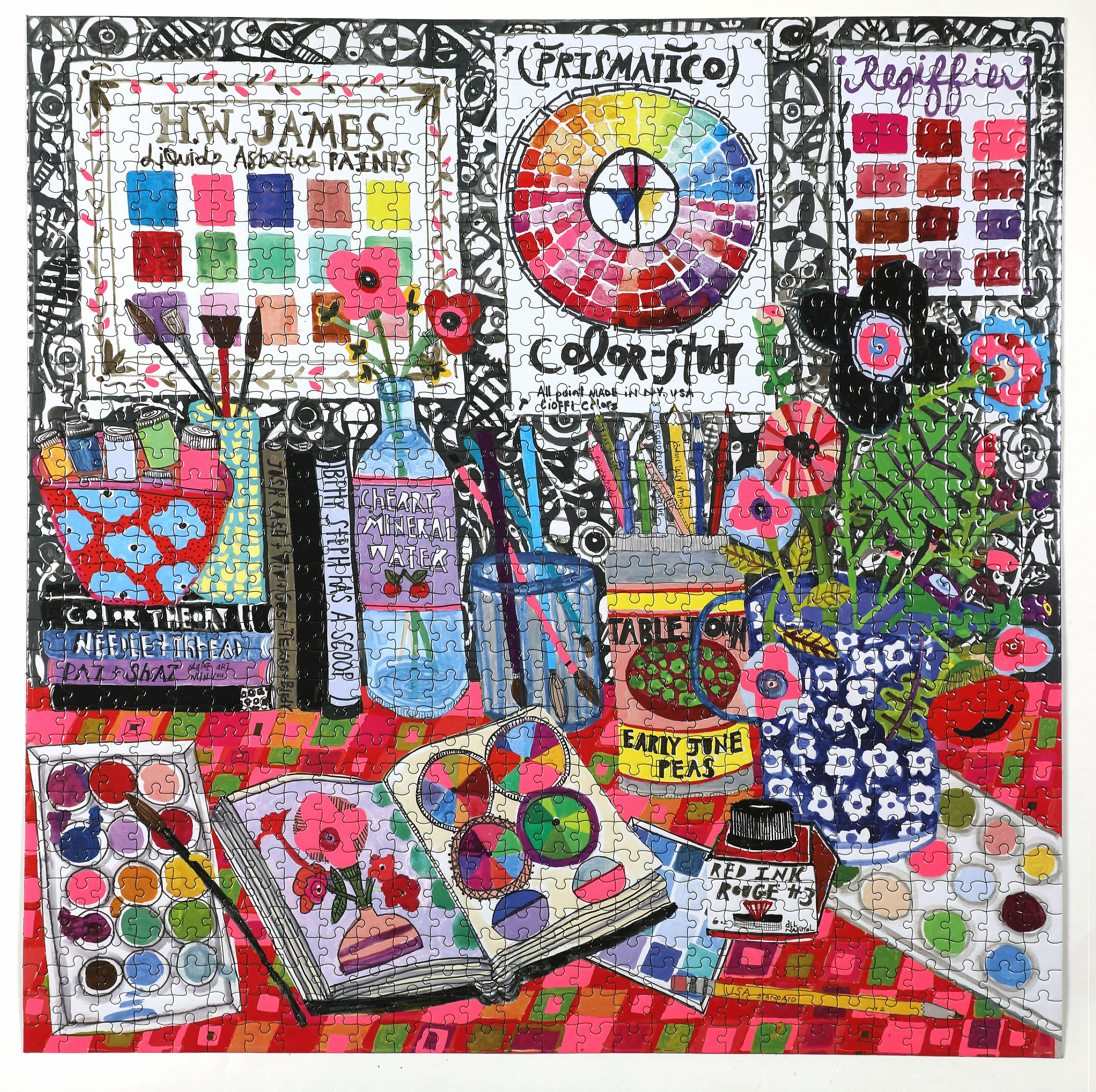 【EEBOO】藝術家工作室 1000片拼圖