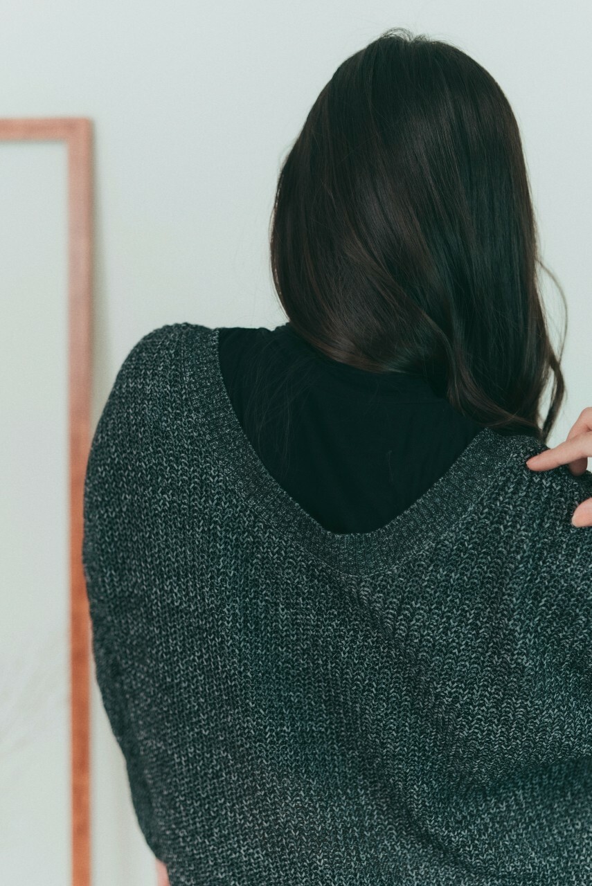 兩穿設計針織上衣