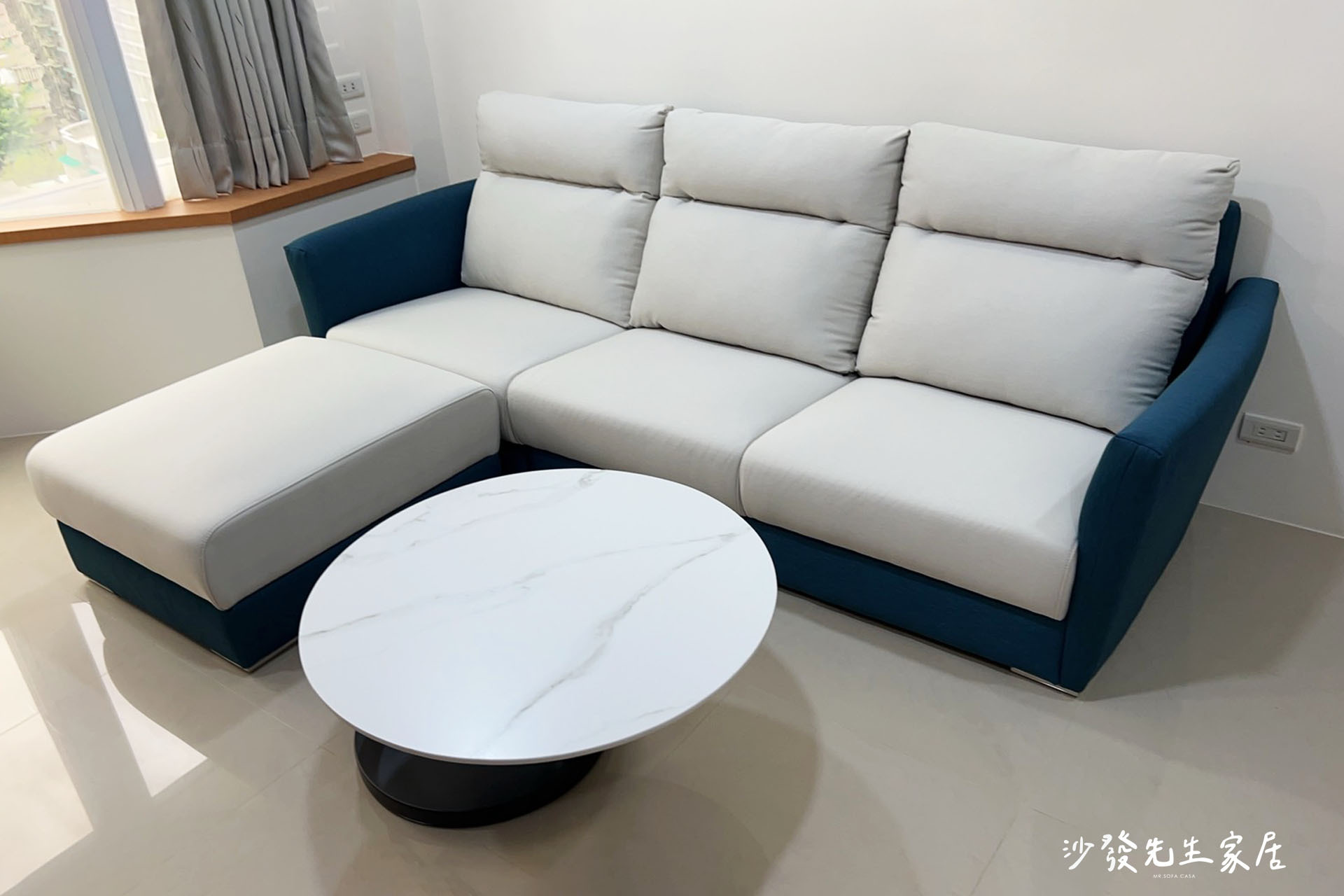 普羅沙發外型蓬鬆柔軟給人溫暖又可靠的感覺