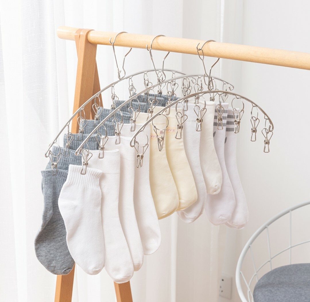 不銹鋼防風晾衣夾(買一送一)