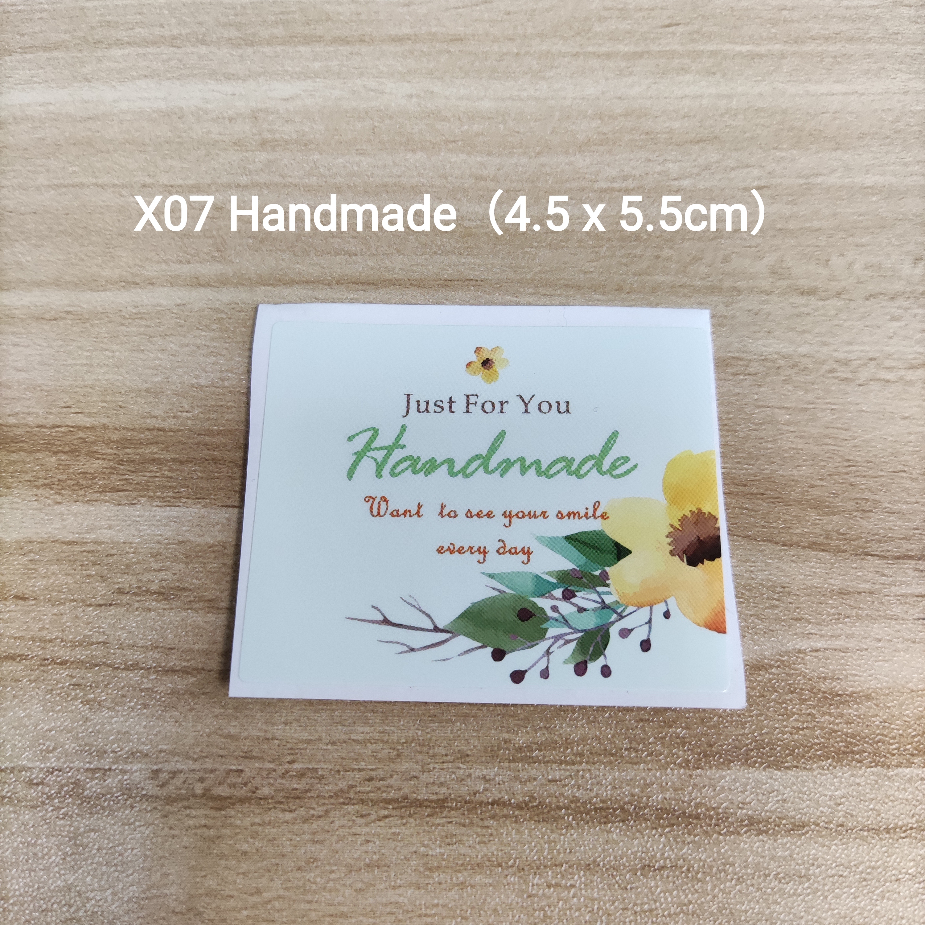 【X07】Handmade (4.5 x 5.5cm)【一包十貼】