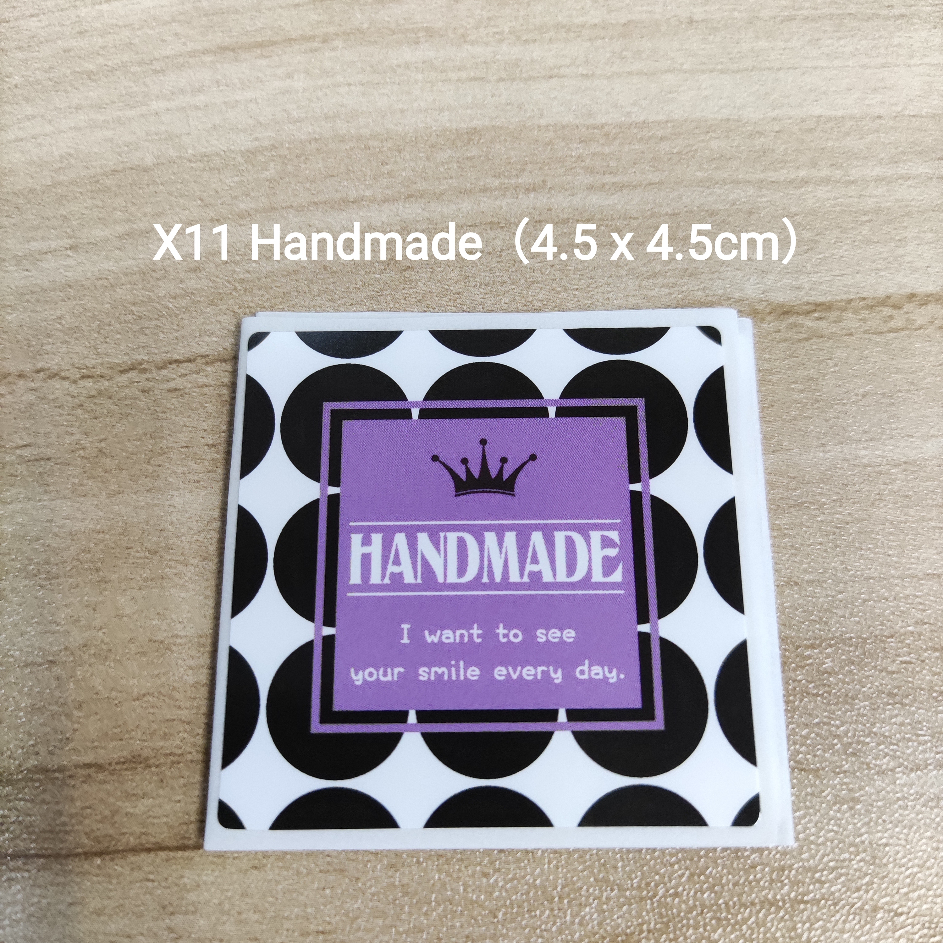 【X11】Handmade (4.5 x 4.5cm)【一包十貼】