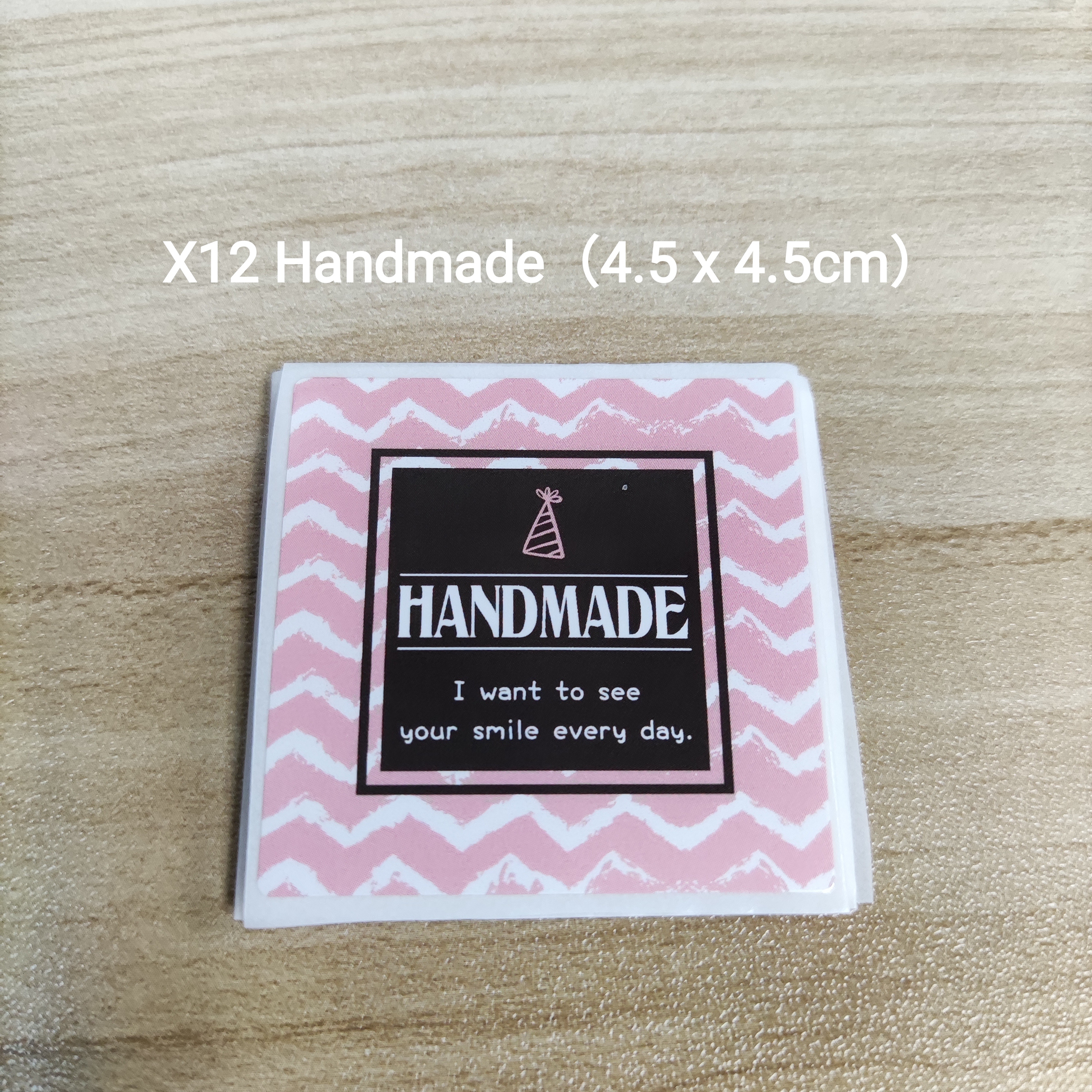 【X12】Handmade (4.5 x 4.5cm)【一包十貼】