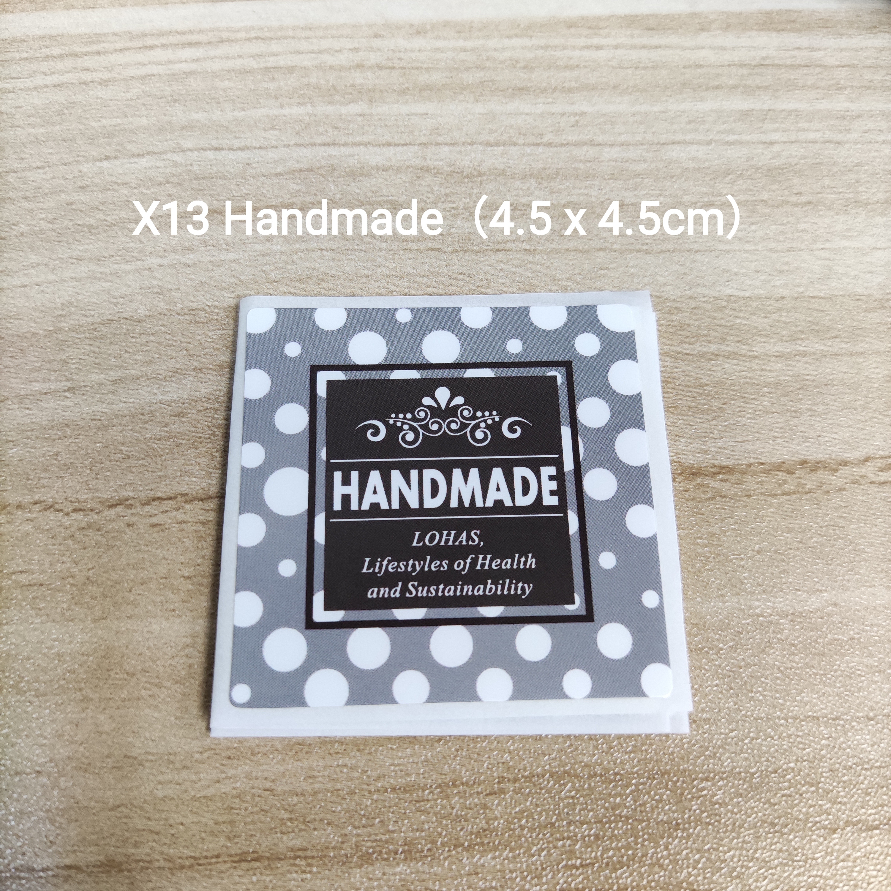 【X13】Handmade (4.5 x 4.5cm)【一包十貼】