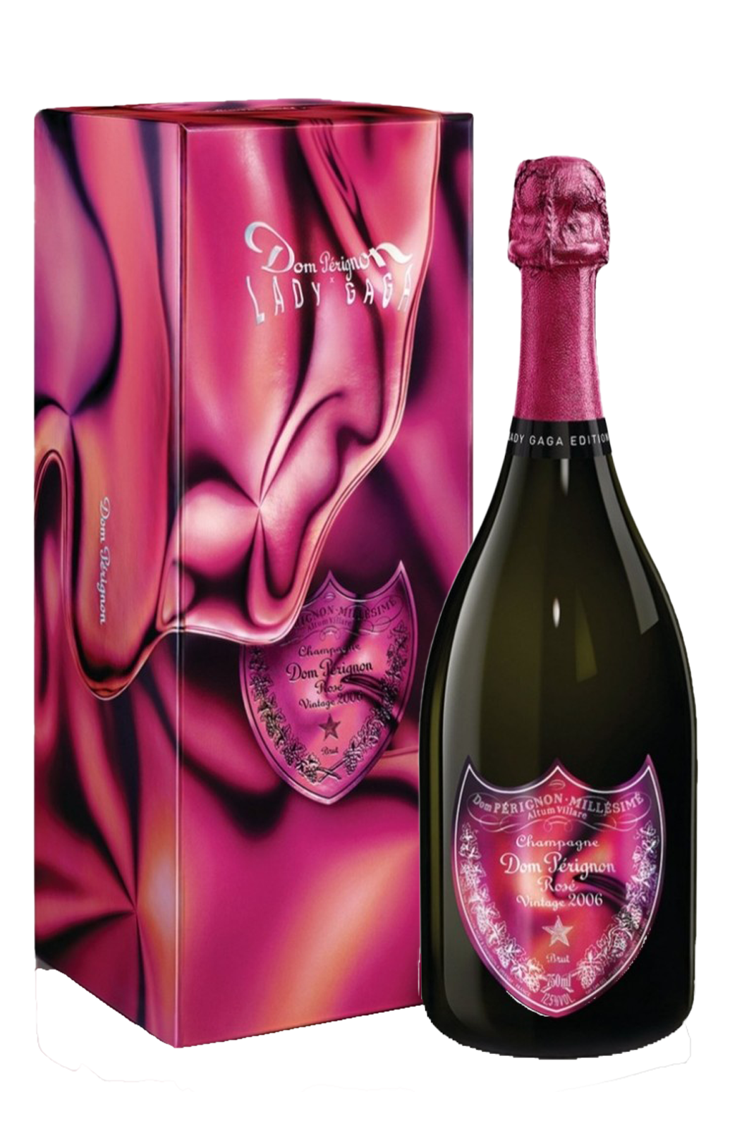 Dom Perignon Lady Gaga Vintage Rose 2006 with Gift Box