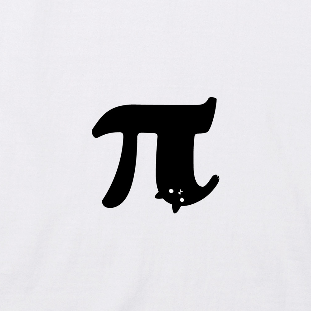 字裡貓間T恤 - 圓周率