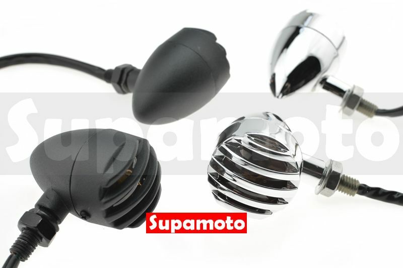 -Supamoto- D555 方向燈 柵欄 復古 砲彈 金屬 消光黑 電鍍 檔車 手工 雲豹 野狼 SR400 KTR