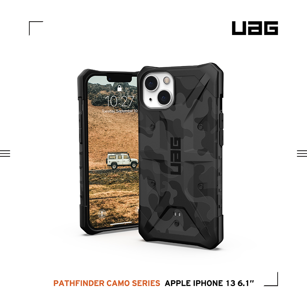 【 UAG | 耐衝擊保護殼 迷彩黑 iPhone 13 】