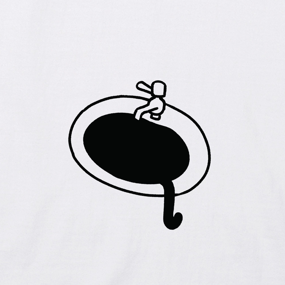 躲貓貓T恤 - 面盆裡