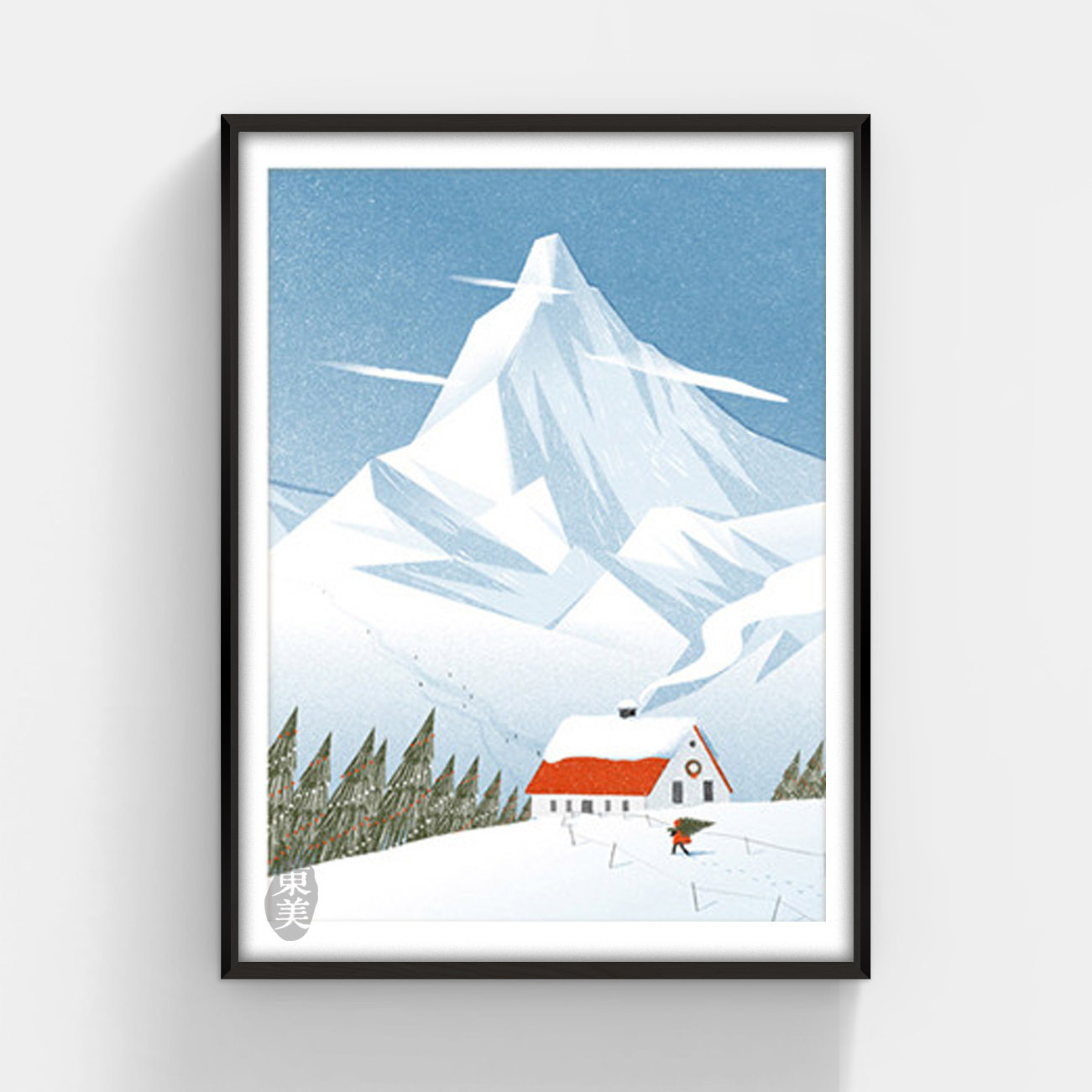 印物所〈遠方的山─Mt.Blanc〉限量版畫