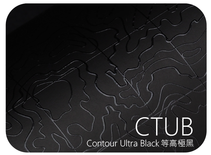 LIFE+GUARD CTUB Contour Ultra Black 等高極黑 地圖貼膜樣式，適用於相機、鏡頭與 3C 裝置表面保護與風格打造