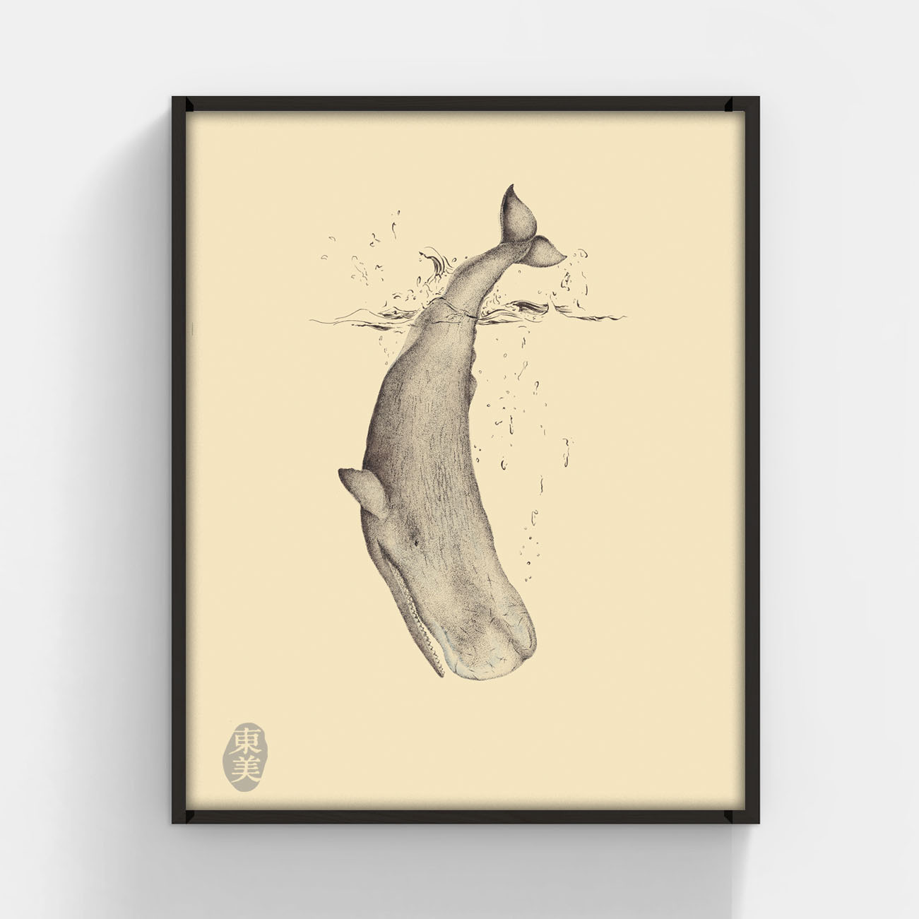 印物所〈Whale 鯨魚──Sperm whale 抹香鯨〉限量版畫