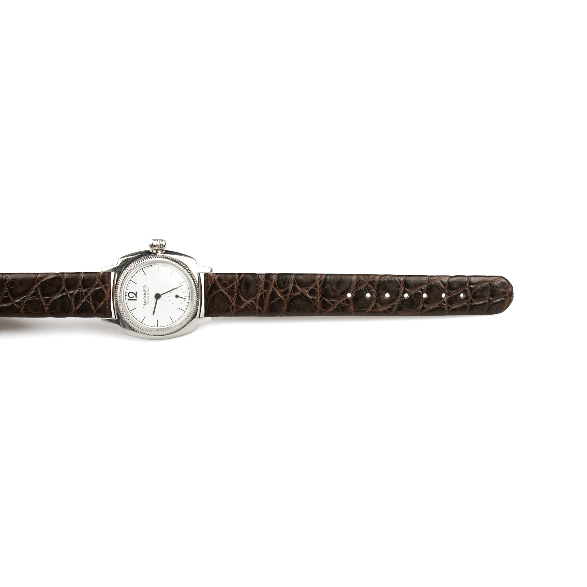 新品本物】 vague watch co./ Coussin 12 Croco / 保証書付 腕時計