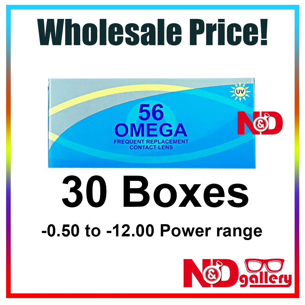wholesale Igel Omega 56 1 Month Disposable clear lens 2 pcs/box -0.50 to -12.00 30 Boxes in 1 Purchase