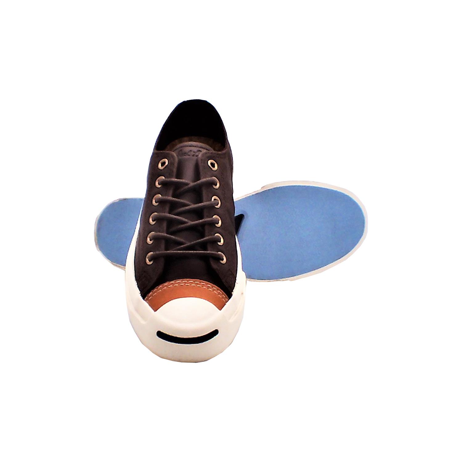 Converse - 男女款黑色棕色拼接休閒板鞋