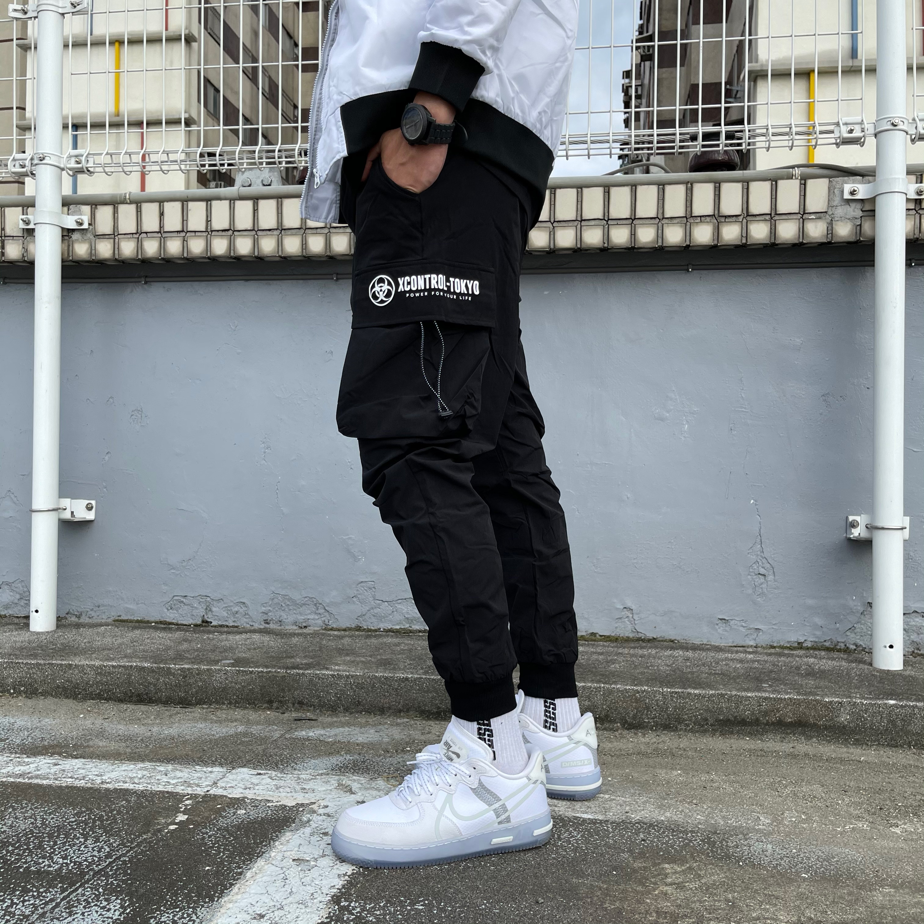 XCTRL 東京核能工裝長褲-黑