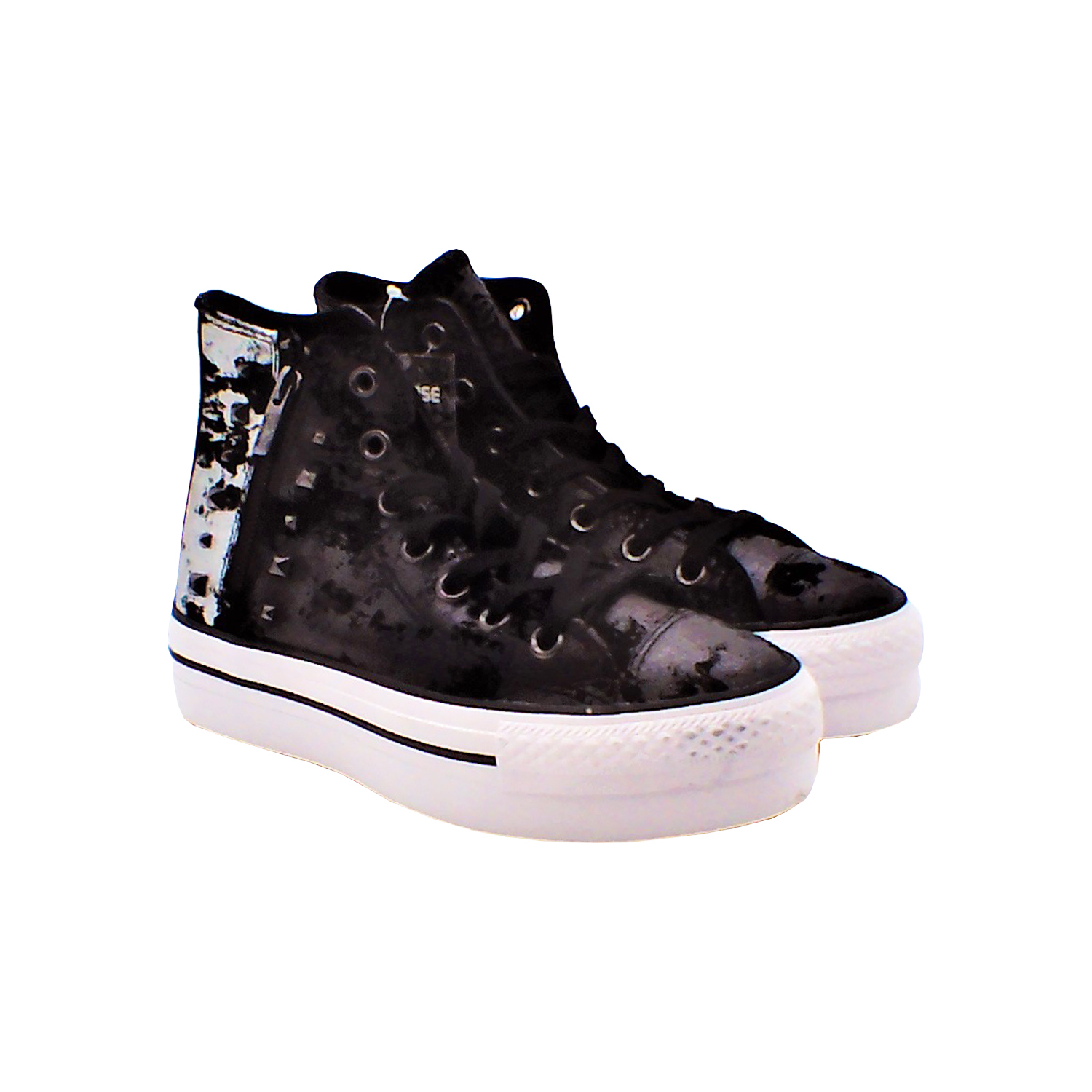 Converse - 女款潮流休閒高幫帆布鞋