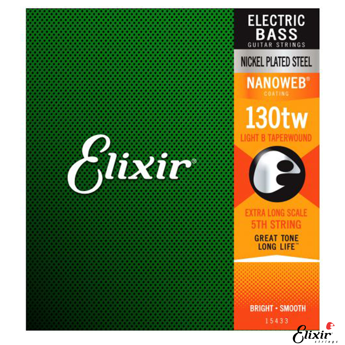 ELIXIR 130tw 第五弦 貝斯弦 BASS NANOWEB 單弦 鍍鎳不鏽鋼 15433