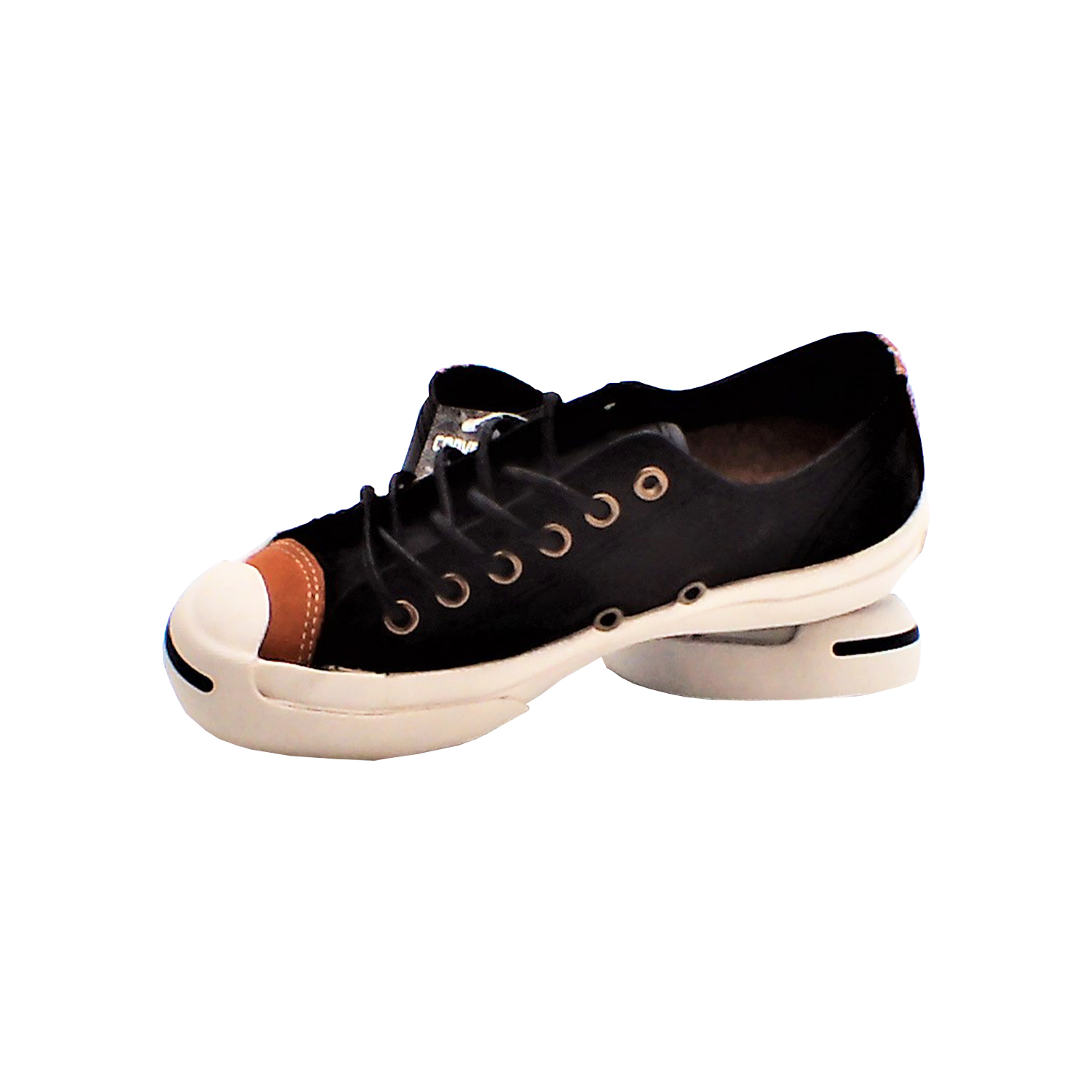 Converse - 男女款黑色棕色拼接休閒板鞋