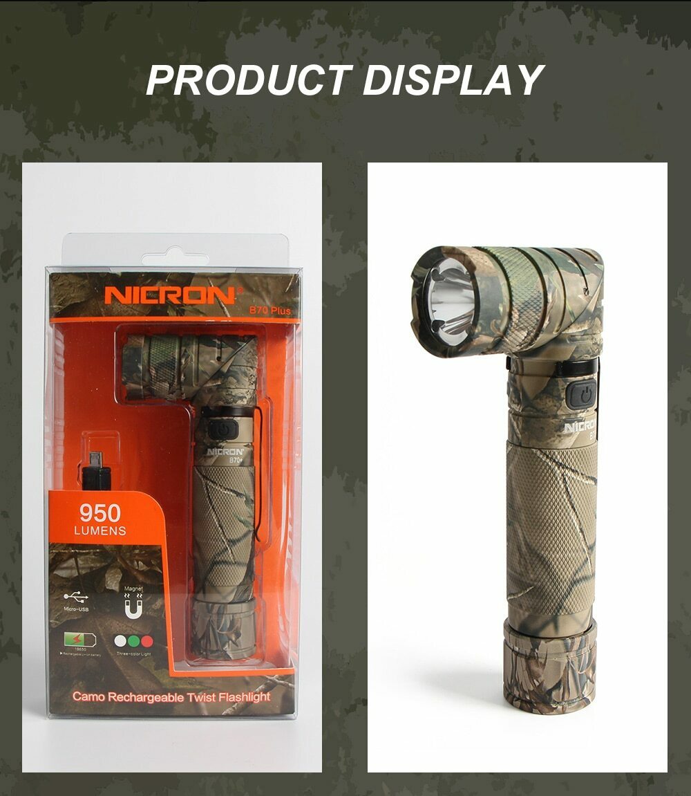 NICRON 870 Plus 懐中電灯 1200ルーメン 水中 ライト