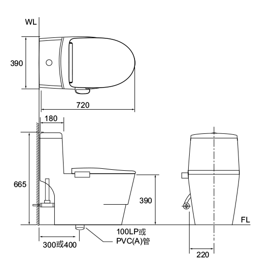 凱薩 遙控型電腦馬桶座 C-5202 / FW-188