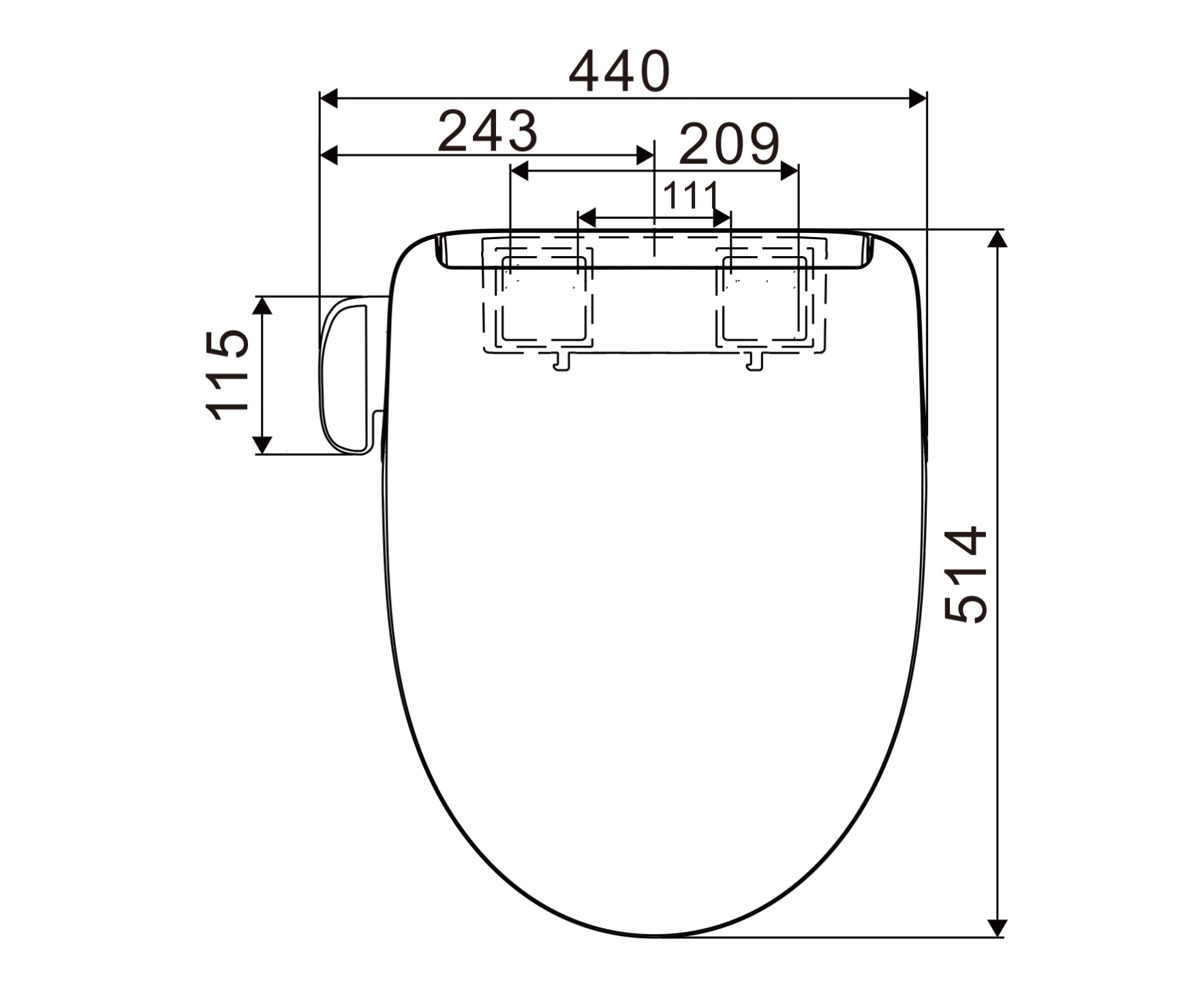 摩登 暖熱式電腦馬桶座 (遙控) FW-188