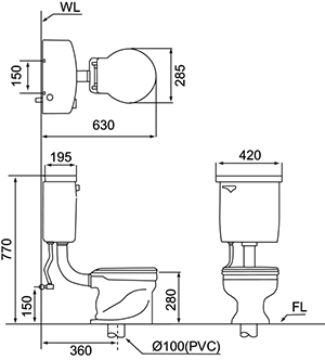 摩登 小兒馬桶 CS-31C(水龍捲)