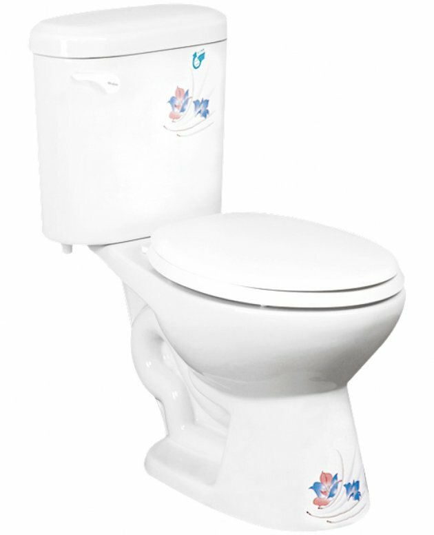 摩登 一段式省水馬桶(貼花)  CS-2103-30/40